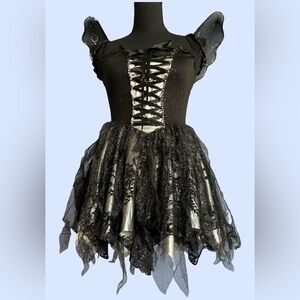 TRICKZ N TREATZ Dark Fairy Glitter Costume